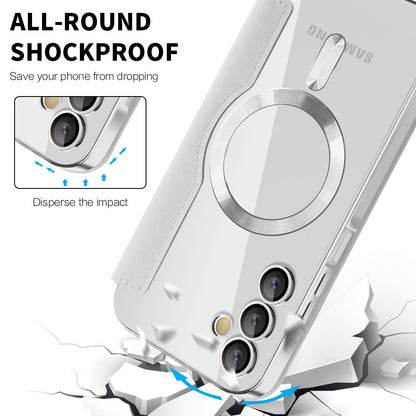 MagSafe futrola za Samsung Galaxy A15 5G A156 / A15 A155, Techsuit, SmartMag Book, Siva