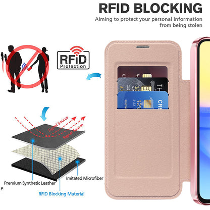 MagSafe futrola za Samsung Galaxy A15 5G A156 / A15 A155, Techsuit, SmartMag Book, Roze