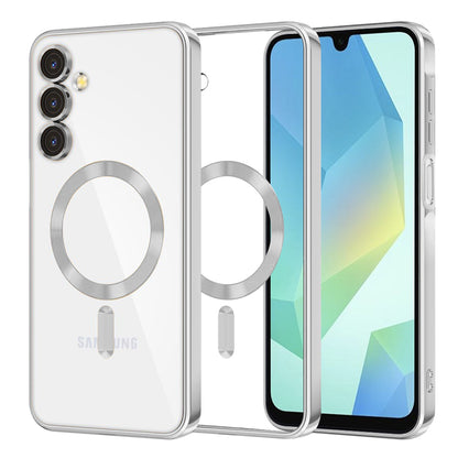 MagSafe futrola za Samsung Galaxy A16 5G A166 / A16 4G A165, Techsuit, Luxury Crystal, Srebrna