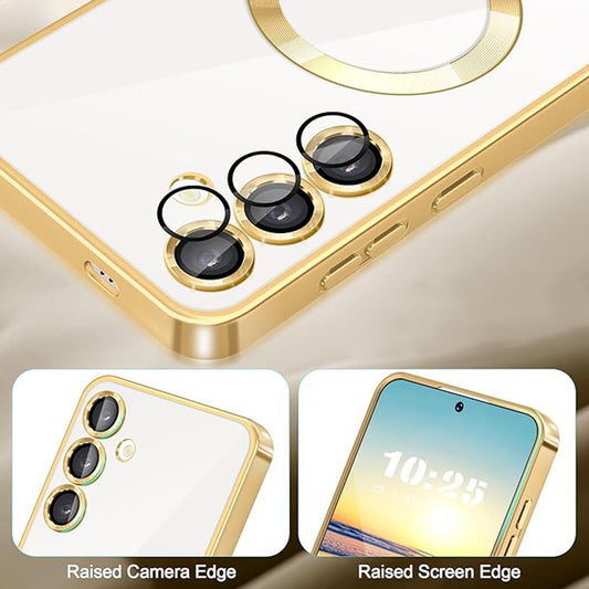 MagSafe futrola za Samsung Galaxy A16 5G A166 / A16 4G A165, Techsuit, Luxury Crystal, Roze