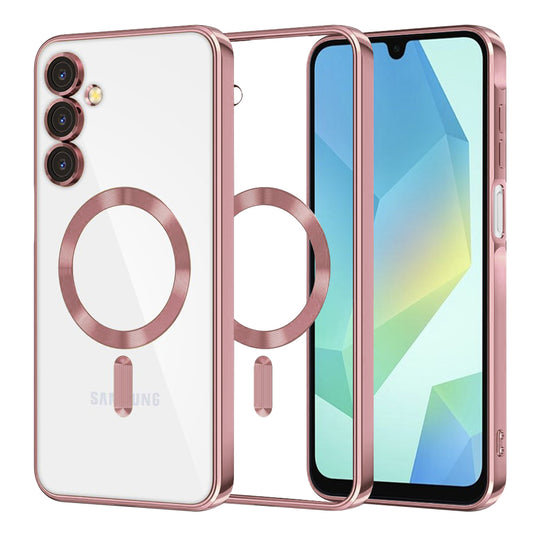 MagSafe futrola za Samsung Galaxy A16 5G A166 / A16 4G A165, Techsuit, Luxury Crystal, Roze