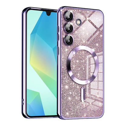 MagSafe futrola za Samsung Galaxy A16 5G A166 / A16 4G A165, Techsuit, Luxury Glitter, Svetlo Ljubičasta