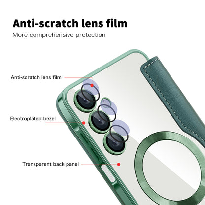 MagSafe futrola za Samsung Galaxy A16 5G A166 / A16 4G A165, Techsuit, SmartMag Book, Zelena