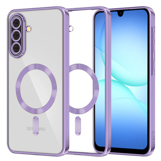Futrola MagSafe za Samsung Galaxy A17 4G / A17 5G, Techsuit, Luxury Crystal, Svetlo Ljubičasta