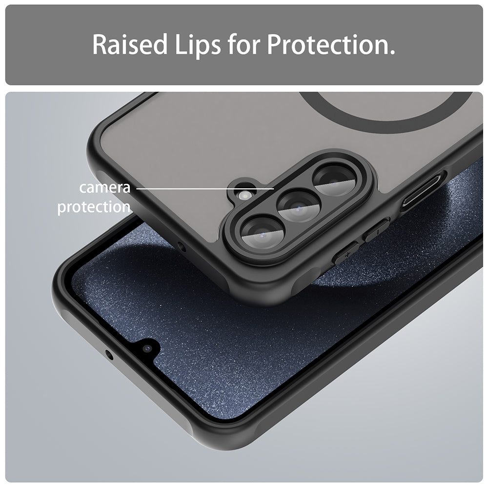 MagSafe futrola za Samsung Galaxy A17 5G, Techsuit, HaloFrost II, Crna