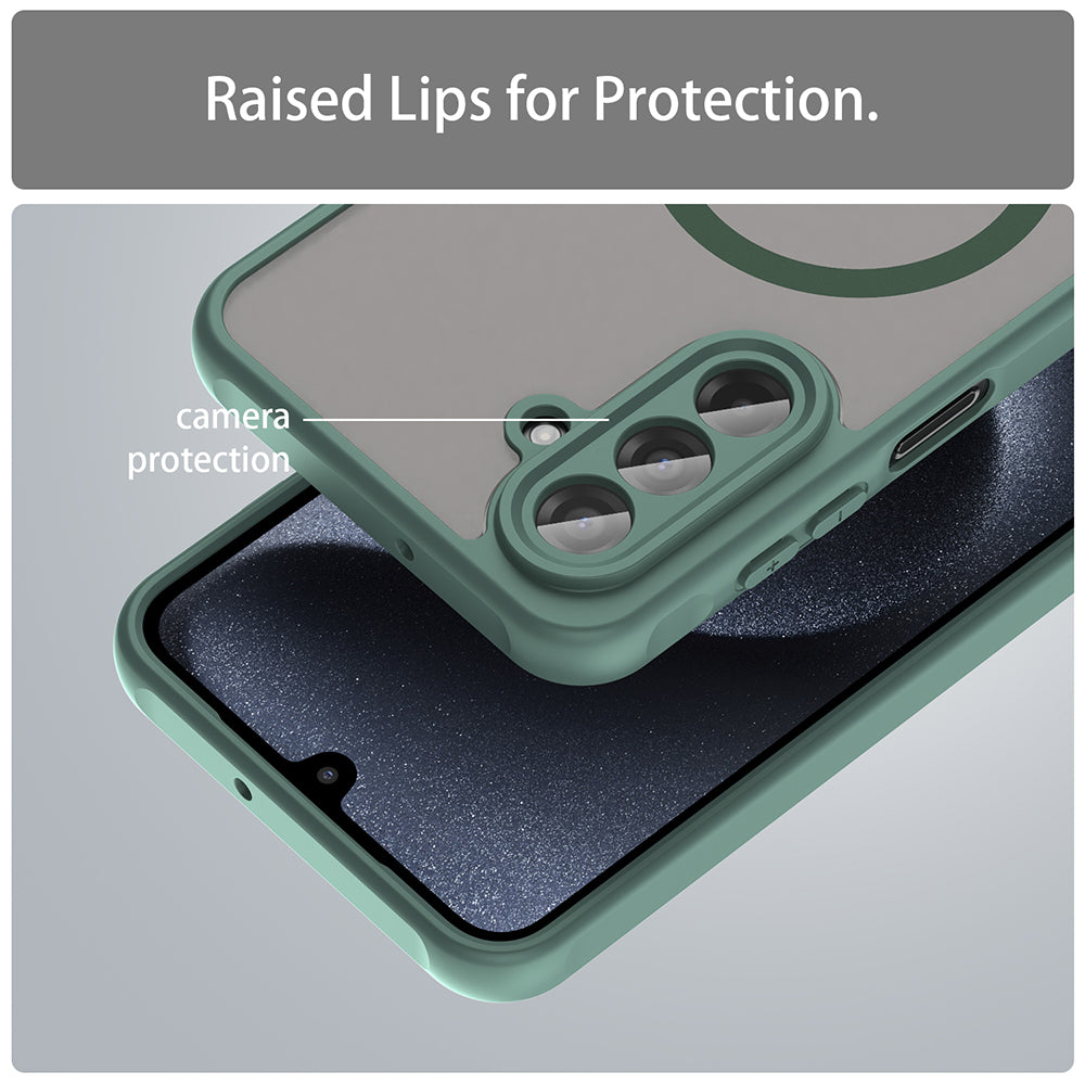 MagSafe futrola za Samsung Galaxy A17 5G, Techsuit, HaloFrost II, Zelena