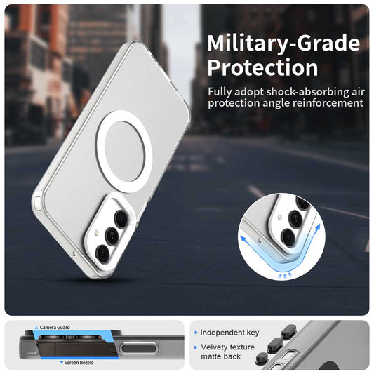 MagSafe futrola za Samsung Galaxy A25 A256, Techsuit, CandyCase, Bela