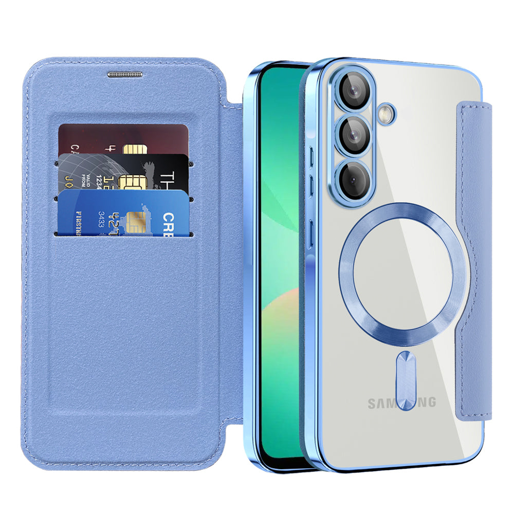 MagSafe futrola za Samsung Galaxy A26 A266, Techsuit, SmartMag Book, Plava