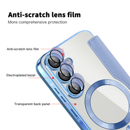 MagSafe futrola za Samsung Galaxy A26 A266, Techsuit, SmartMag Book, Plava