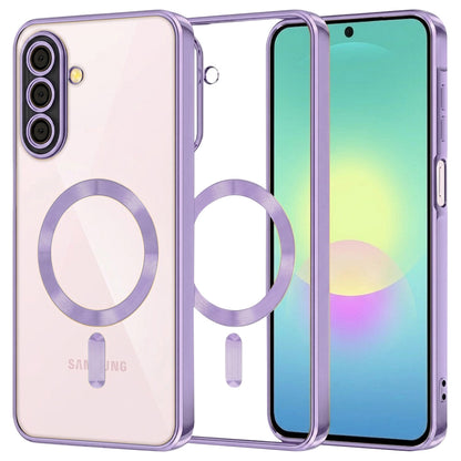 MagSafe futrola za Samsung Galaxy A27 5G, Techsuit, Luxury Crystal, Svetlo Ljubičasta