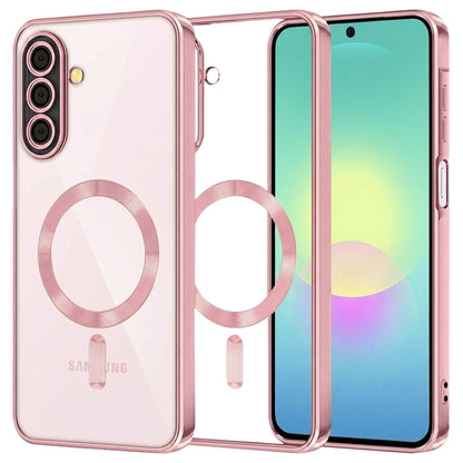 MagSafe futrola za Samsung Galaxy A27 5G, Techsuit, Luxury Crystal, Roze
