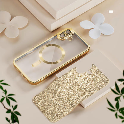 MagSafe futrola za Samsung Galaxy A27 5G, Techsuit, Luxury Glitter, Plava