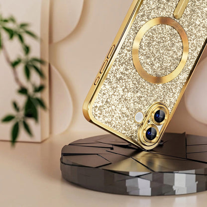 MagSafe futrola za Samsung Galaxy A27 5G, Techsuit, Luxury Glitter, Plava