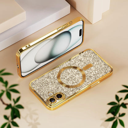 MagSafe futrola za Samsung Galaxy A27 5G, Techsuit, Luxury Glitter, Plava