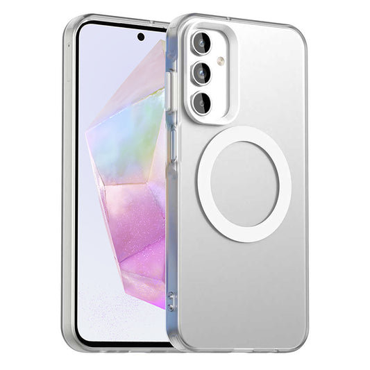 MagSafe futrola za Samsung Galaxy A35 5G A356, Techsuit, CandyCase, Bela