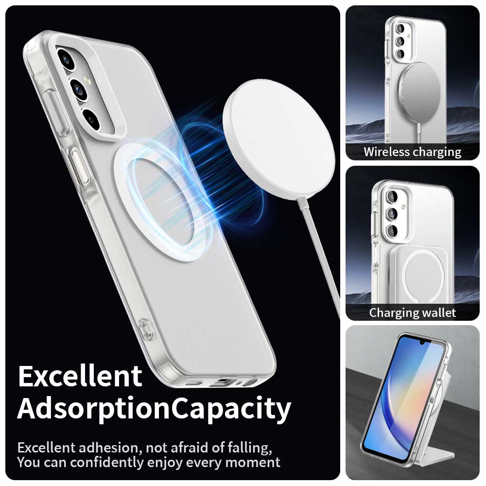 MagSafe futrola za Samsung Galaxy A35 5G A356, Techsuit, CandyCase, Bela