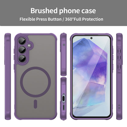 MagSafe futrola za Samsung Galaxy A35 5G A356, Techsuit, HaloFrost II, Ljubičasta
