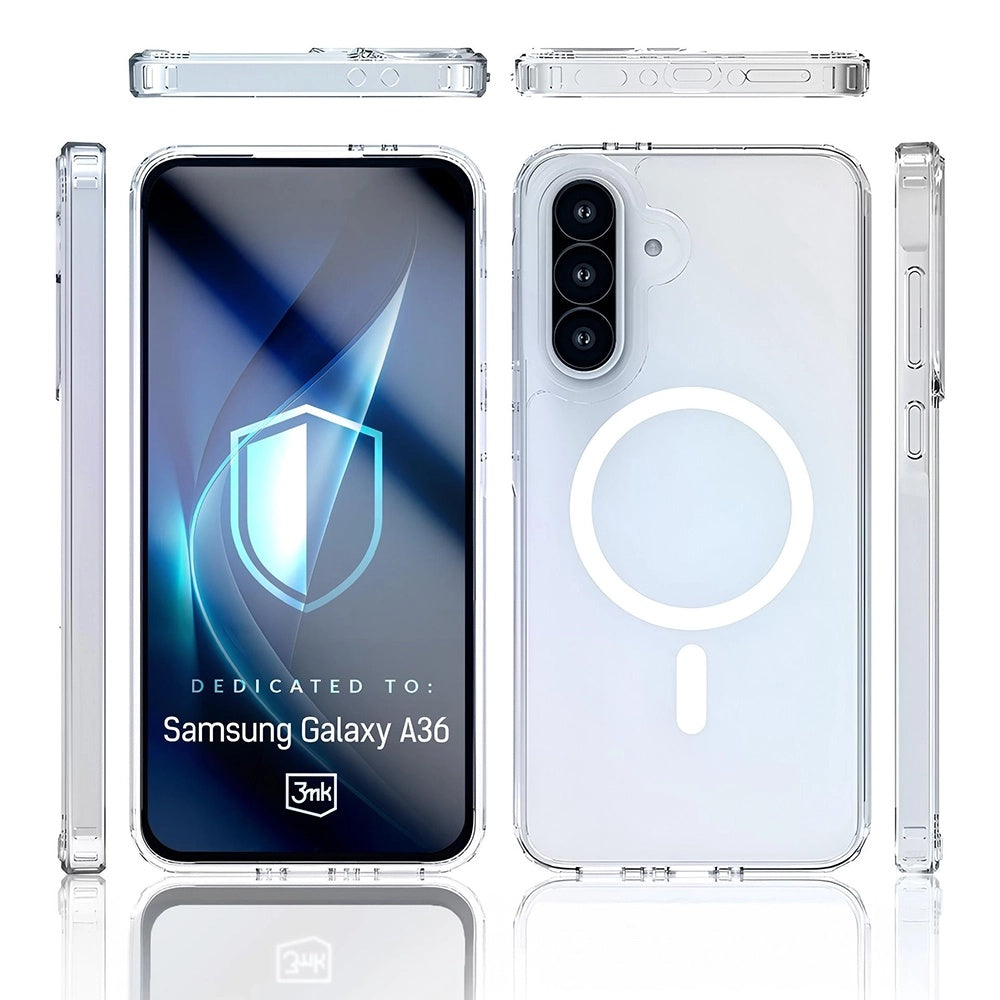 MagSafe futrola za Samsung Galaxy A36 A366, 3MK, Armor MagCase, Providna