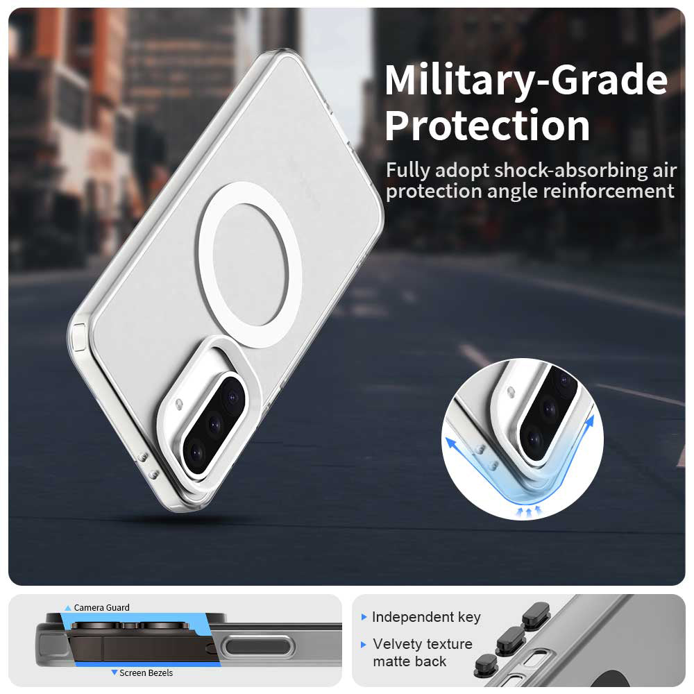 MagSafe futrola za Samsung Galaxy A36 A366, Techsuit, CandyCase, Bela