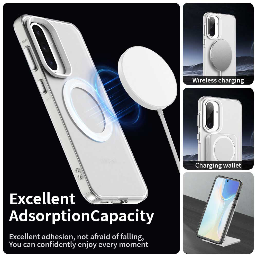 MagSafe futrola za Samsung Galaxy A36 A366, Techsuit, CandyCase, Bela