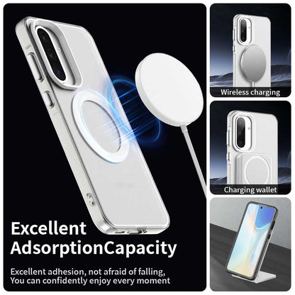 MagSafe futrola za Samsung Galaxy A36 A366, Techsuit, CandyCase, Bela