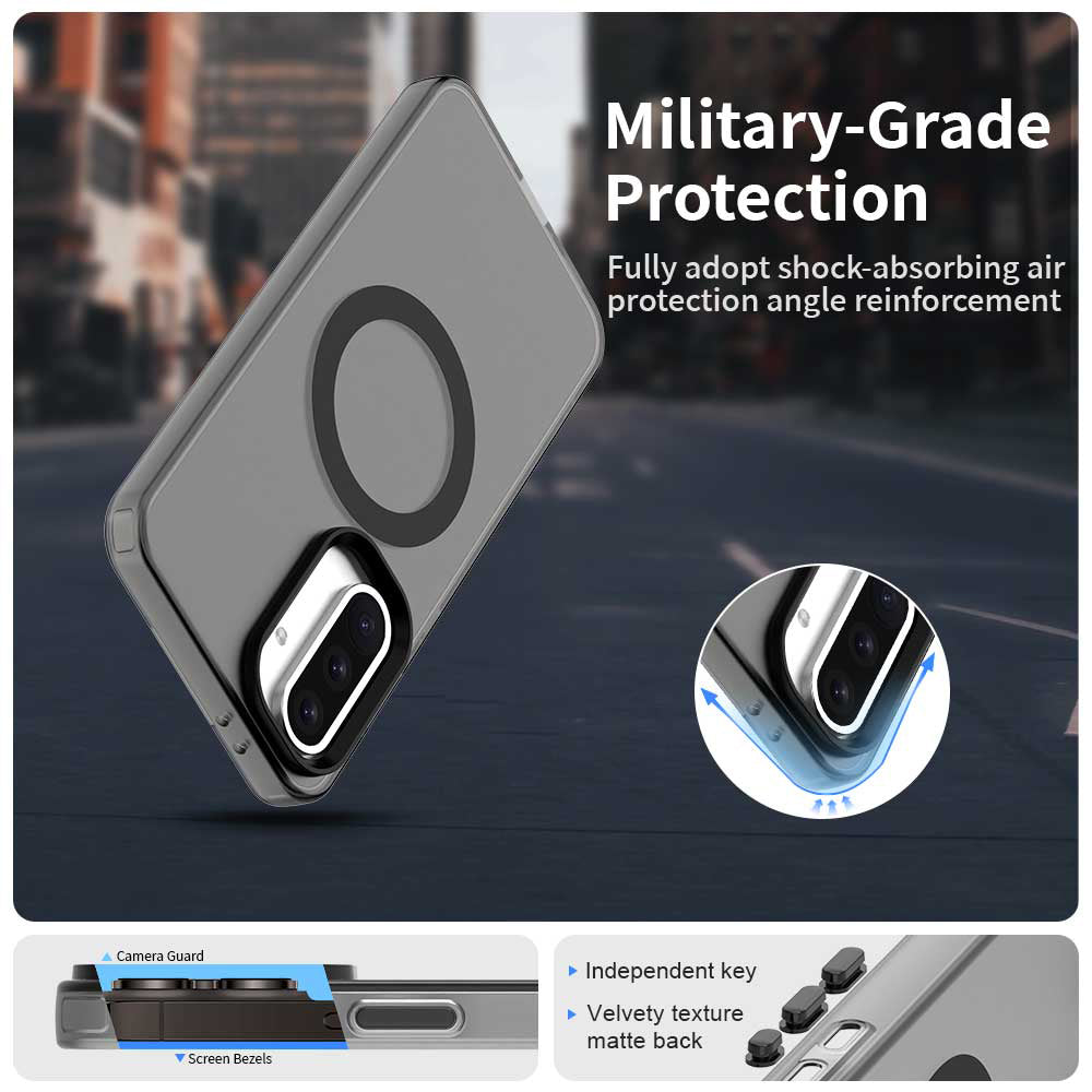 MagSafe futrola za Samsung Galaxy A36 A366, Techsuit, CandyCase, Crna