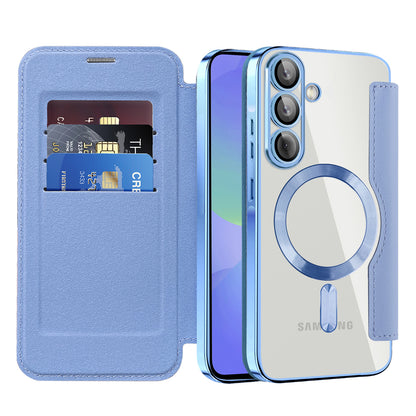 MagSafe futrola za Samsung Galaxy A36 A366, Techsuit, SmartMag Book, Plava