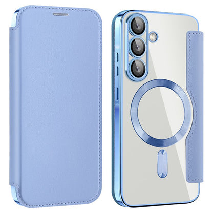 MagSafe futrola za Samsung Galaxy A36 A366, Techsuit, SmartMag Book, Plava