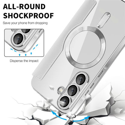 MagSafe futrola za Samsung Galaxy A36 A366, Techsuit, SmartMag Book, Siva