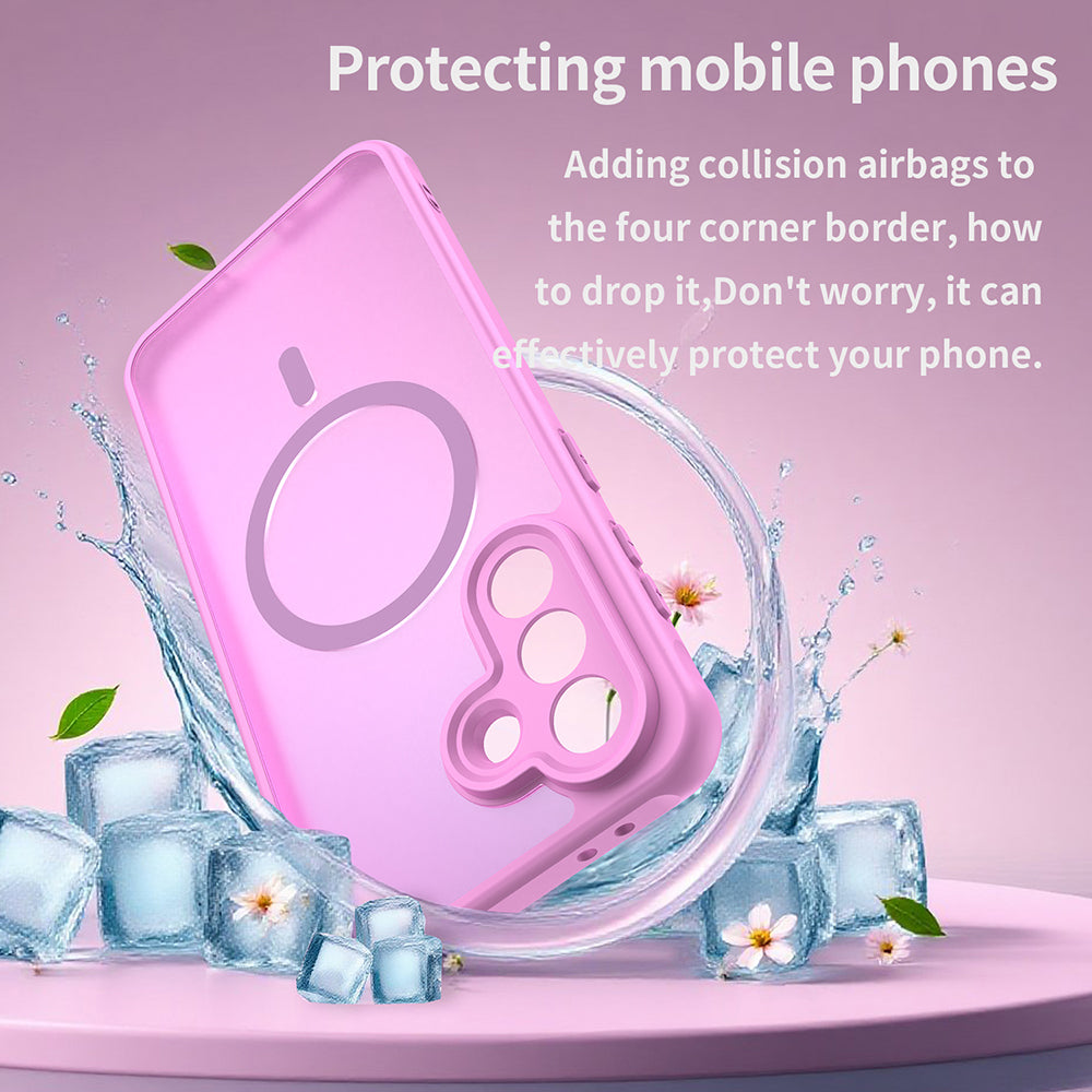 Futrola MagSafe za Samsung Galaxy A37 5G, Techsuit, HaloFrost II, Roze