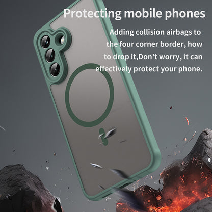 Futrola MagSafe za Samsung Galaxy A37 5G, Techsuit, HaloFrost II, Zelena