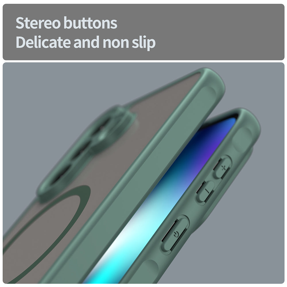 Futrola MagSafe za Samsung Galaxy A37 5G, Techsuit, HaloFrost II, Zelena