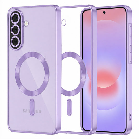 MagSafe futrola za Samsung Galaxy A37 5G, Techsuit, Luxury Crystal, Svetlo Ljubičasta