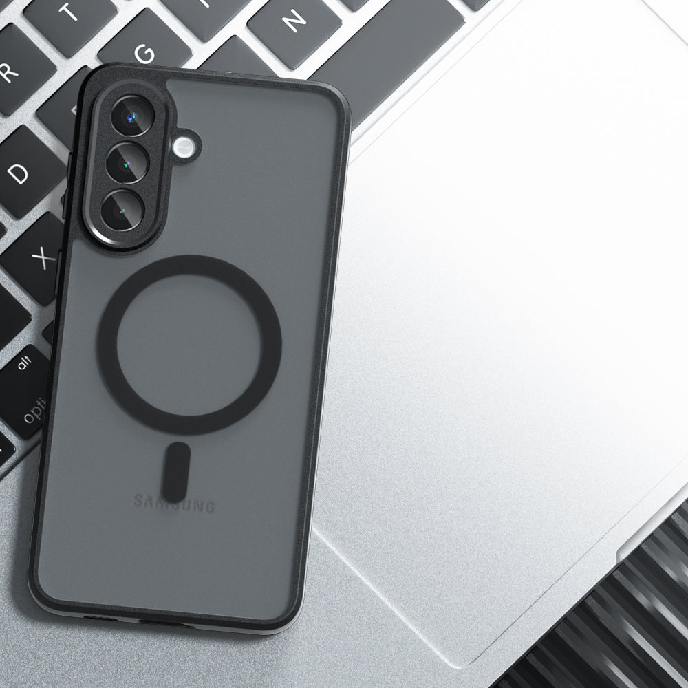 Futrola MagSafe za Samsung Galaxy A37 5G, Techsuit, PureFrost, Satin Crna