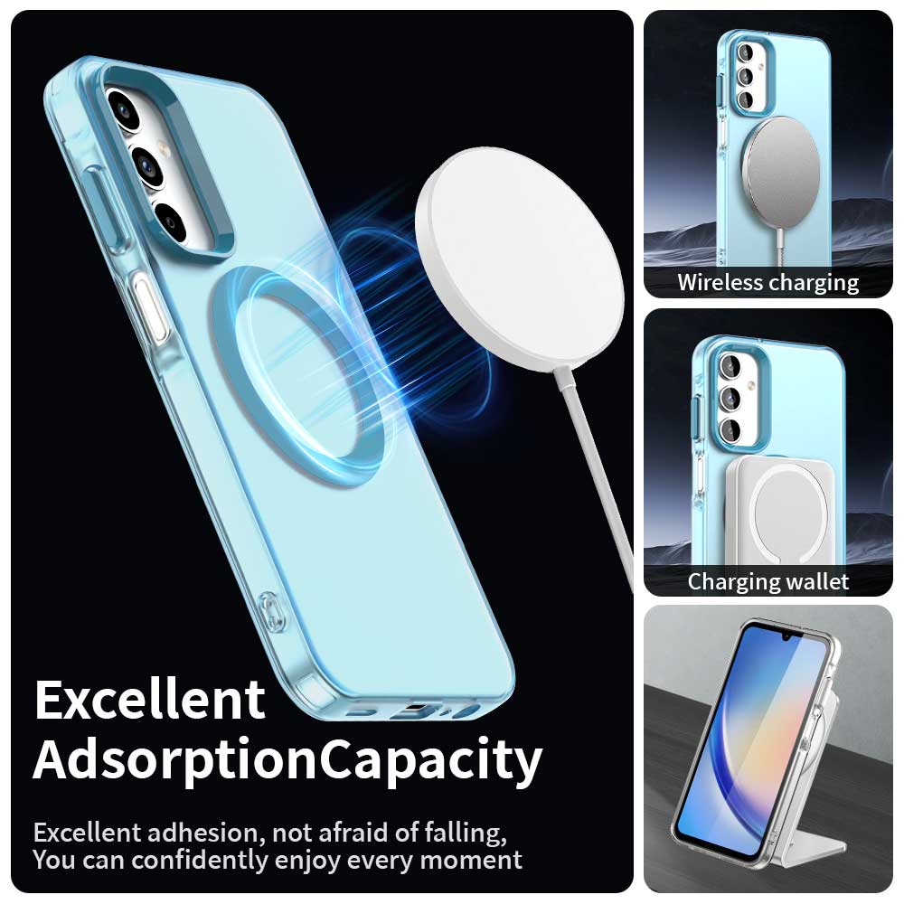 MagSafe futrola za Samsung Galaxy A55 5G A556, Techsuit, CandyCase, Plava