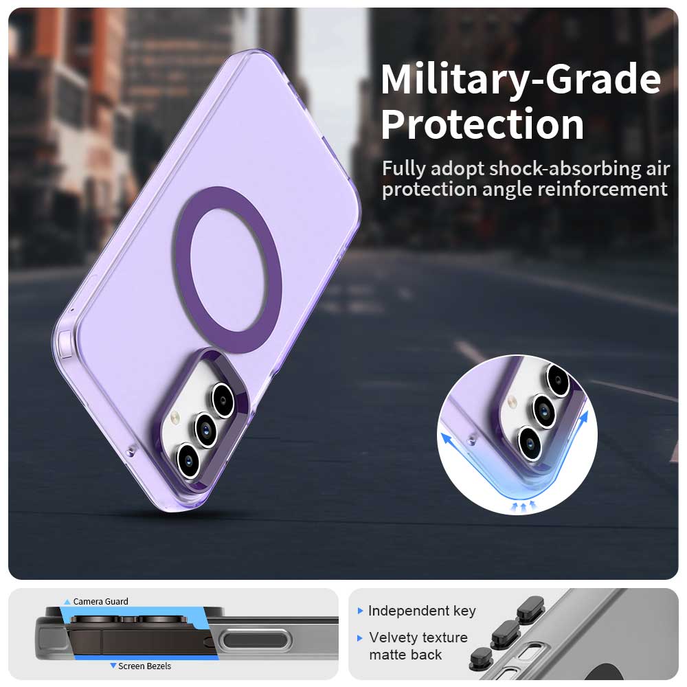 MagSafe futrola za Samsung Galaxy A55 5G A556, Techsuit, CandyCase, Ljubičasta