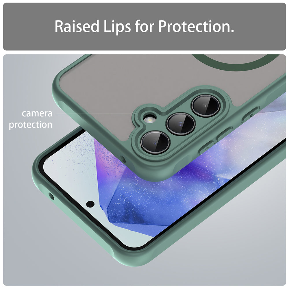 MagSafe futrola za Samsung Galaxy A55 5G A556, Techsuit, HaloFrost II, Zelena