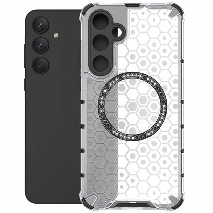 MagSafe futrola za Samsung Galaxy A55 5G A556, Techsuit, HoneyComb Shield, Bela