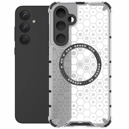 MagSafe futrola za Samsung Galaxy A55 5G A556, Techsuit, HoneyComb Shield, Bela
