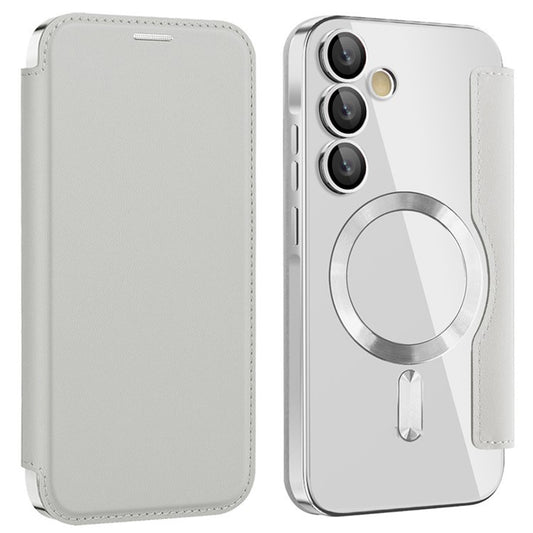 MagSafe futrola za Samsung Galaxy A55 5G A556, Techsuit, SmartMag Book, Siva