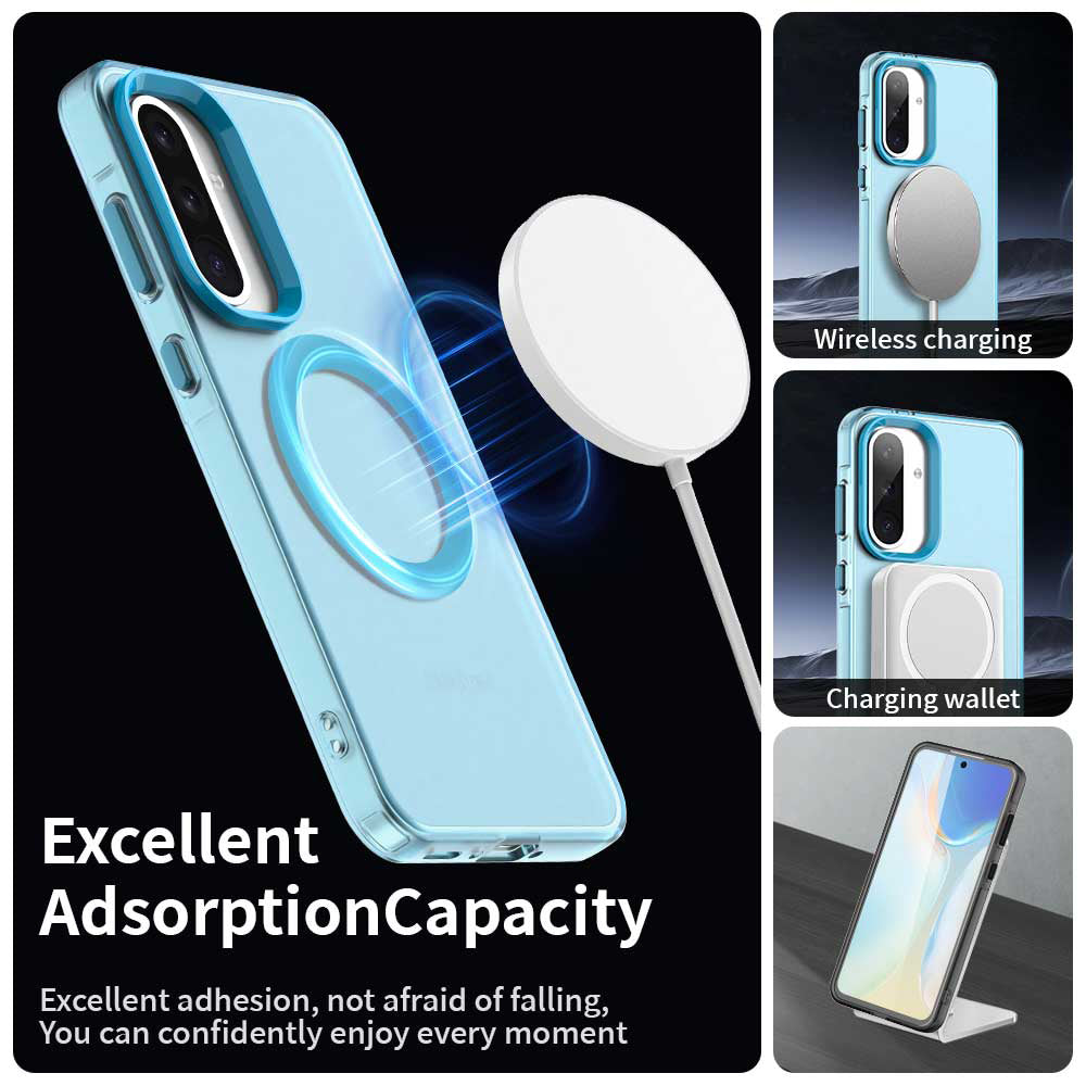 MagSafe futrola za Samsung Galaxy A56 A566, Techsuit, CandyCase, Plava
