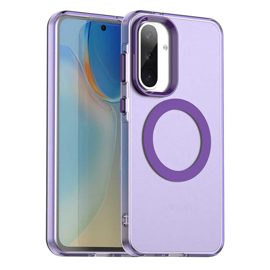 MagSafe futrola za Samsung Galaxy A56 A566, Techsuit, CandyCase, Ljubičasta