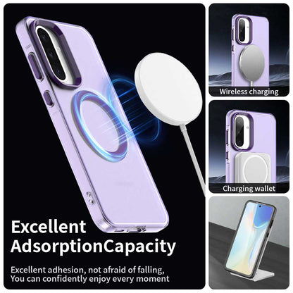MagSafe futrola za Samsung Galaxy A56 A566, Techsuit, CandyCase, Ljubičasta