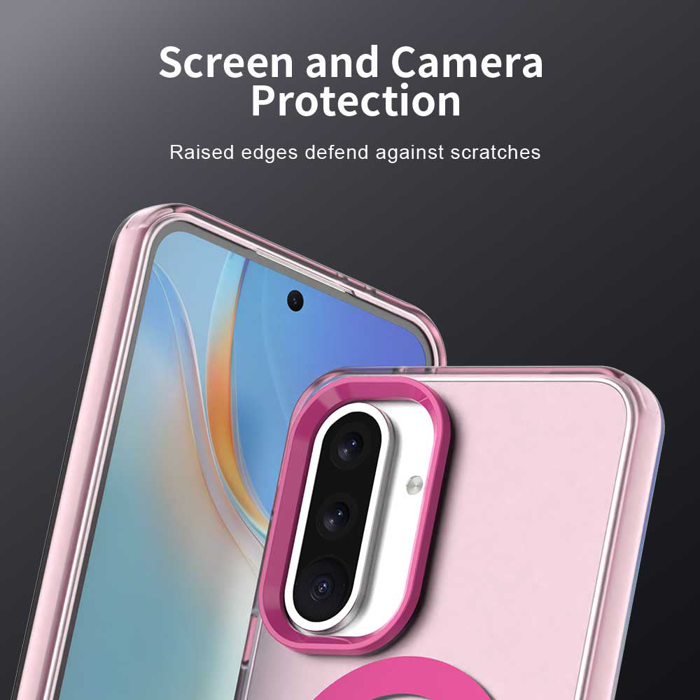 MagSafe futrola za Samsung Galaxy A56 A566, Techsuit, CandyCase, Roze