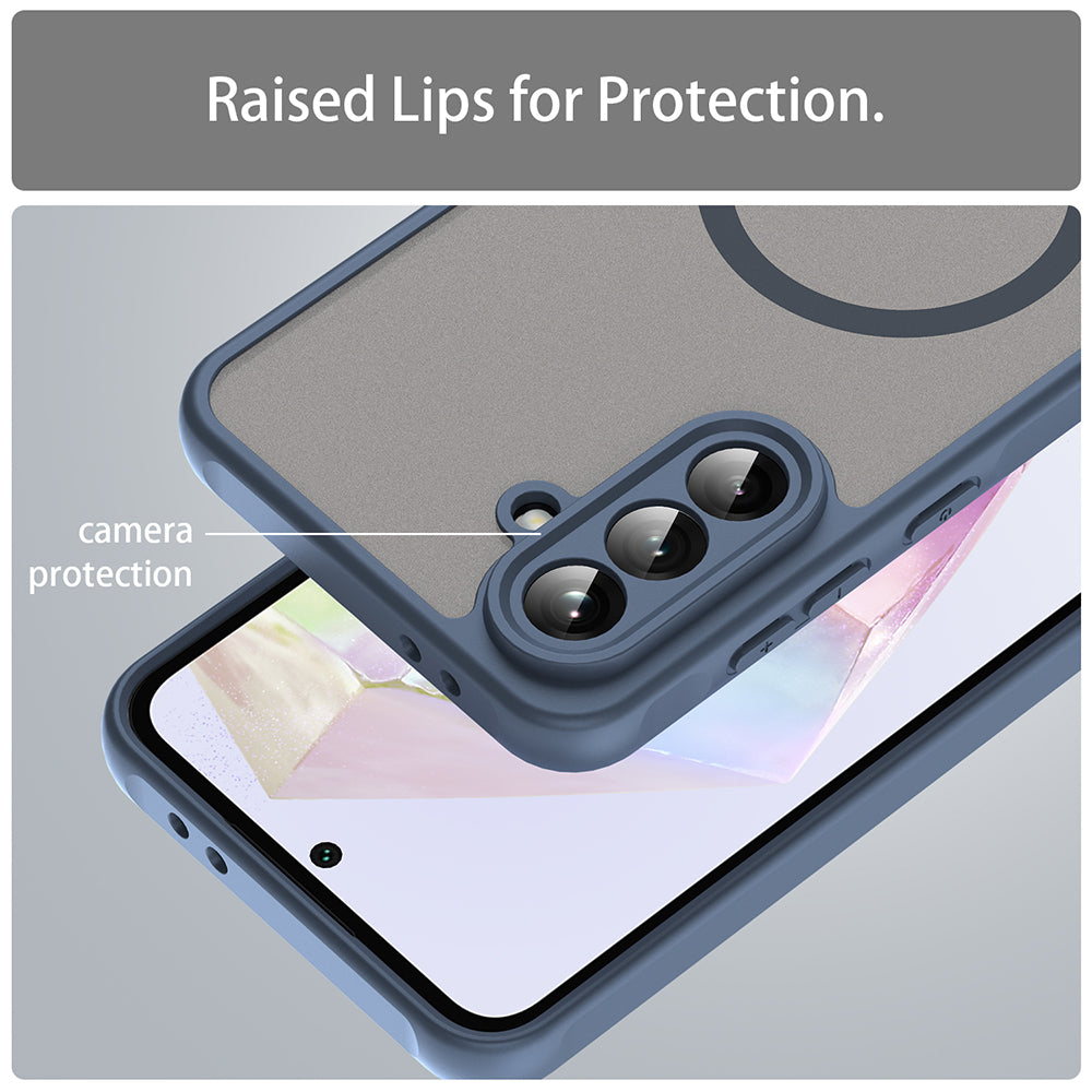 MagSafe futrola za Samsung Galaxy A56 A566, Techsuit, HaloFrost II, Teget