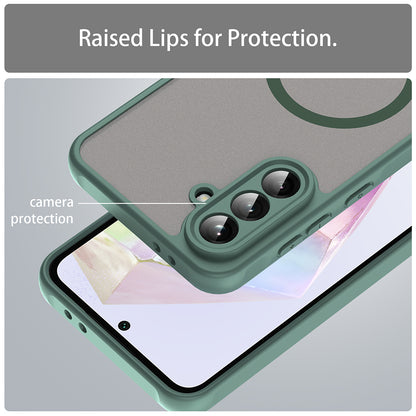 MagSafe futrola za Samsung Galaxy A56 A566, Techsuit, HaloFrost II, Zelena