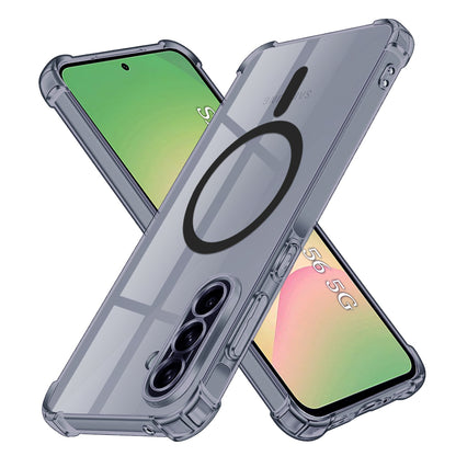 MagSafe futrola za Samsung Galaxy A56 A566, Techsuit, Shockproof Clear, Dimljena
