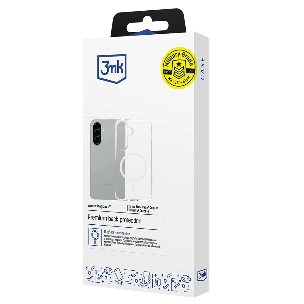 Futrola MagSafe za Samsung Galaxy A57 5G, 3MK, Armor MagCase, Providna