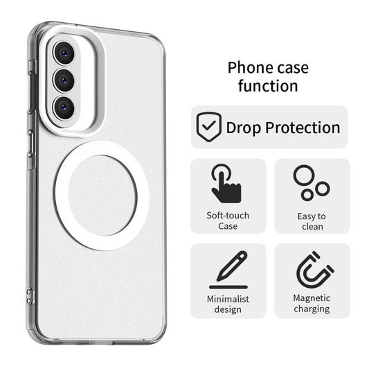 Futrola MagSafe za Samsung Galaxy A57 5G, Techsuit, CandyCase, Bela