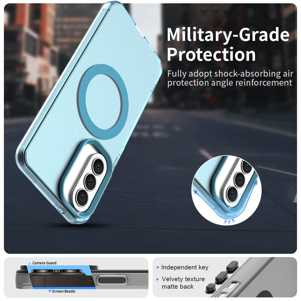 Futrola MagSafe za Samsung Galaxy A57 5G, Techsuit, CandyCase, Plava